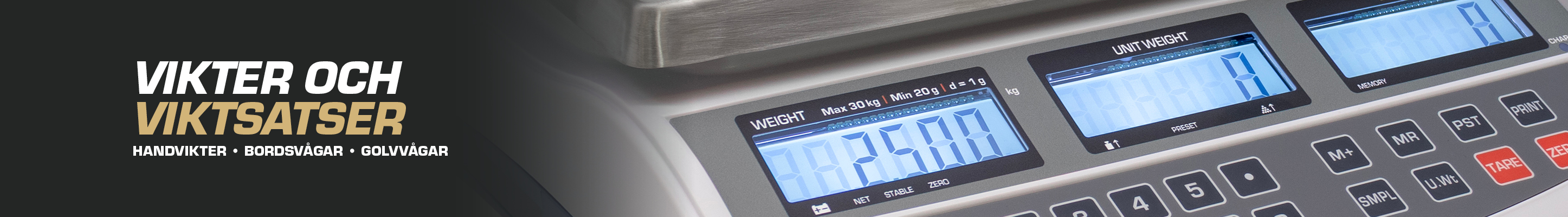 Vågar och Kontrollvikter